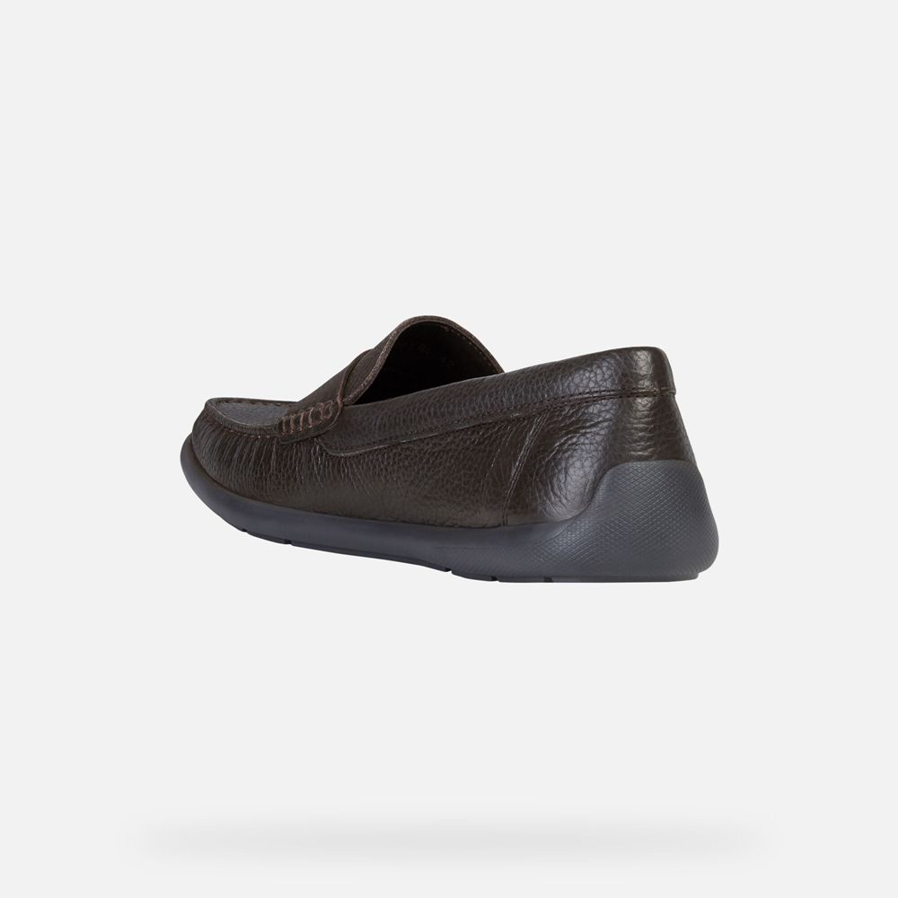 Geox Erkek Loafers Koyu Kahverengi - Devan - LMB-175984